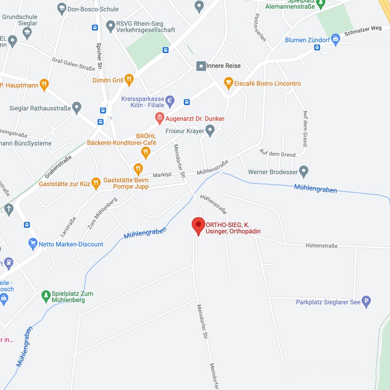 ortho-sieg Kerstin Usinger Anfahrt Troisdorf-Sieglar